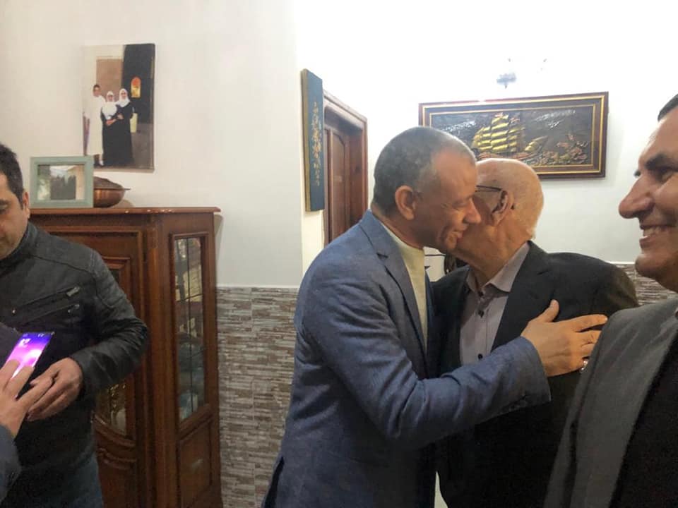 بن قرينة يزور المجاهد بورقعة