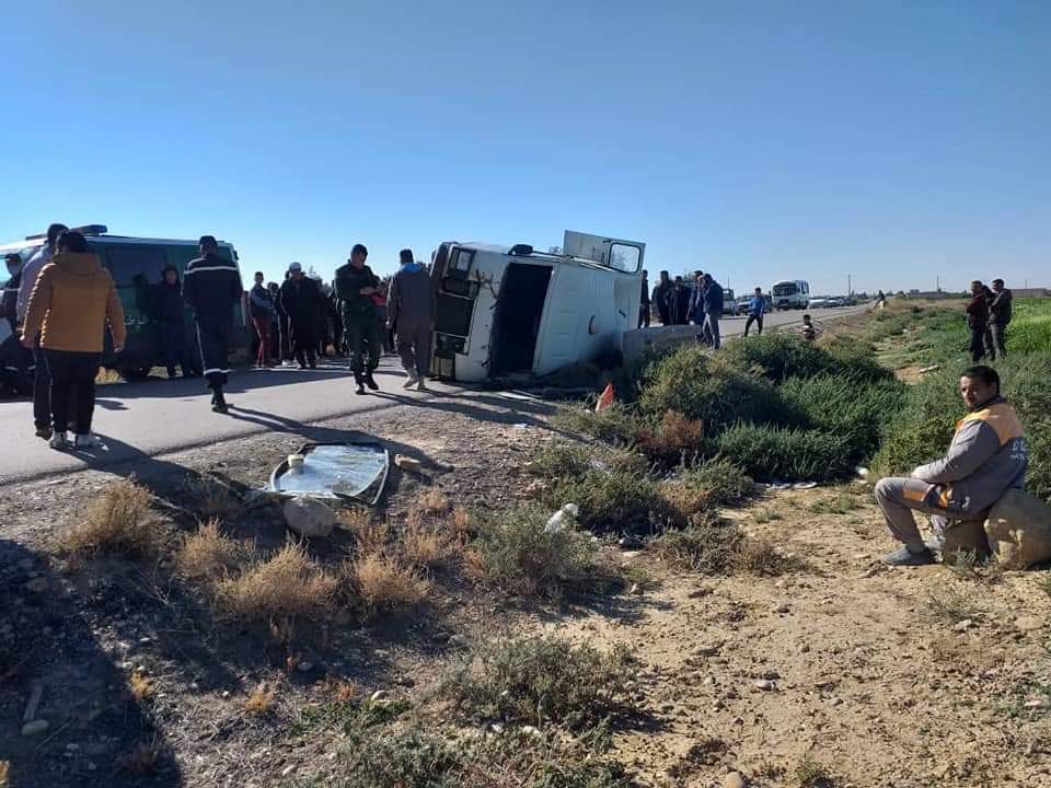 إنقلاب حافلة المسيلة