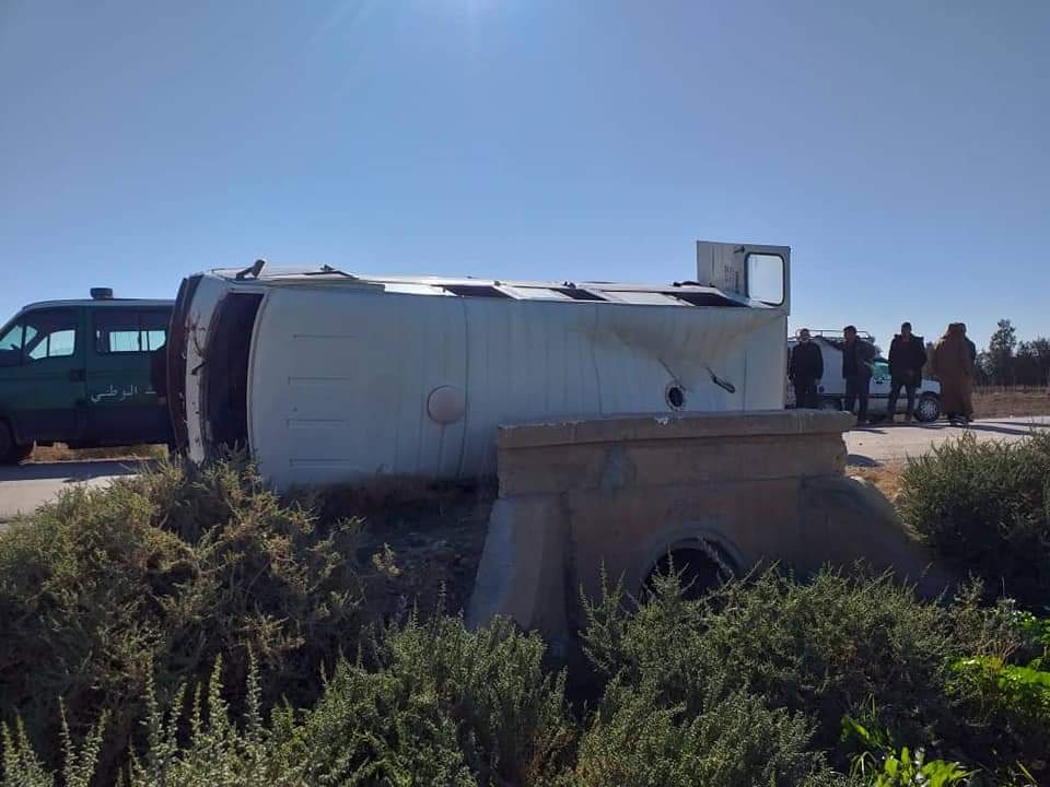 إنقلاب حافلة المسيلة