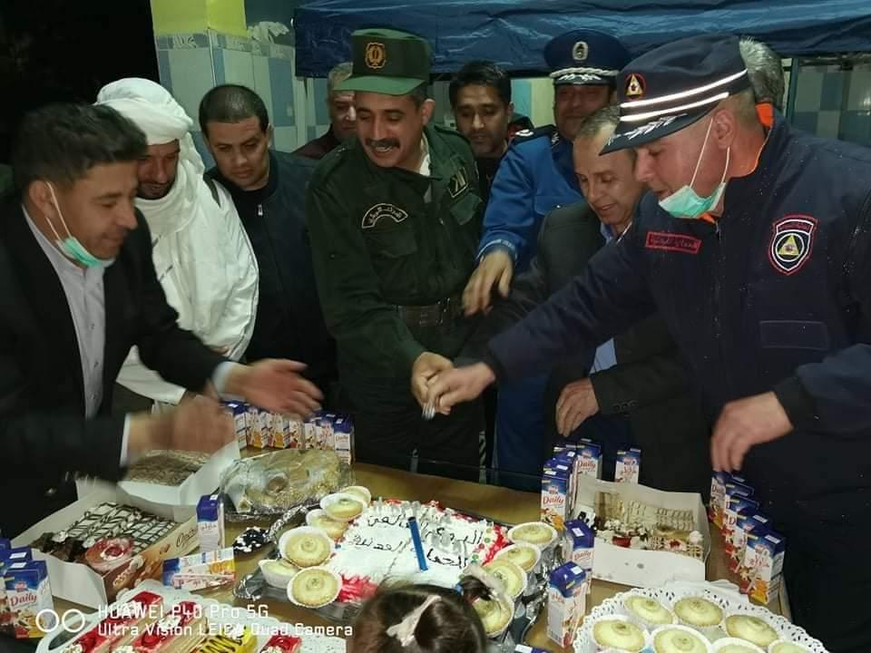 حريق وهمي لتكريم "رجال الإطفاء" في موقع التدخل بالبرج