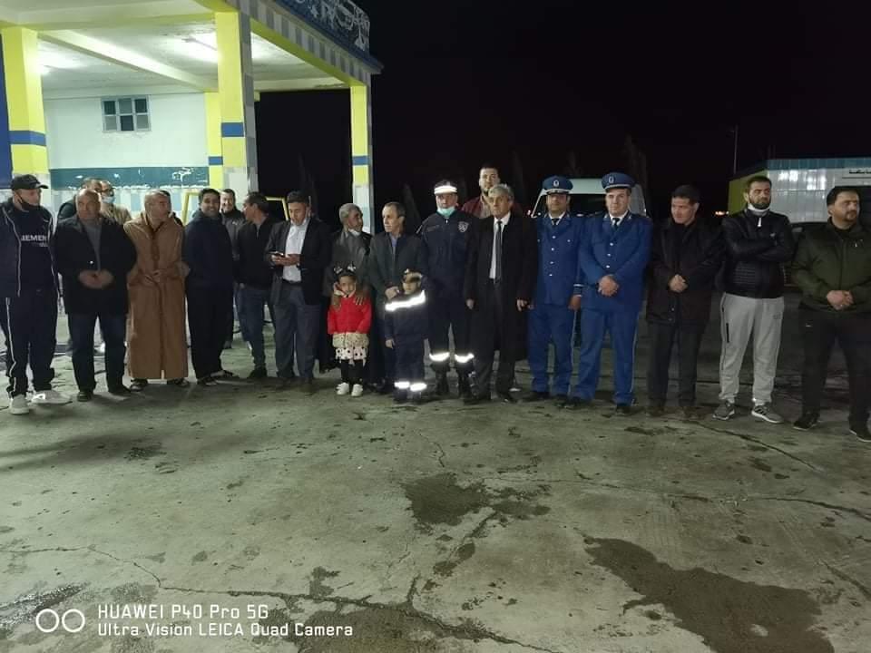 حريق وهمي لتكريم "رجال الإطفاء" في موقع التدخل بالبرج