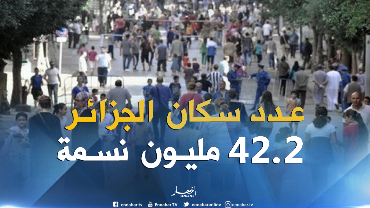 عدد سكان الجزائر 42 2 مليون نسمة حتى جانفي 2018 النهار أونلاين