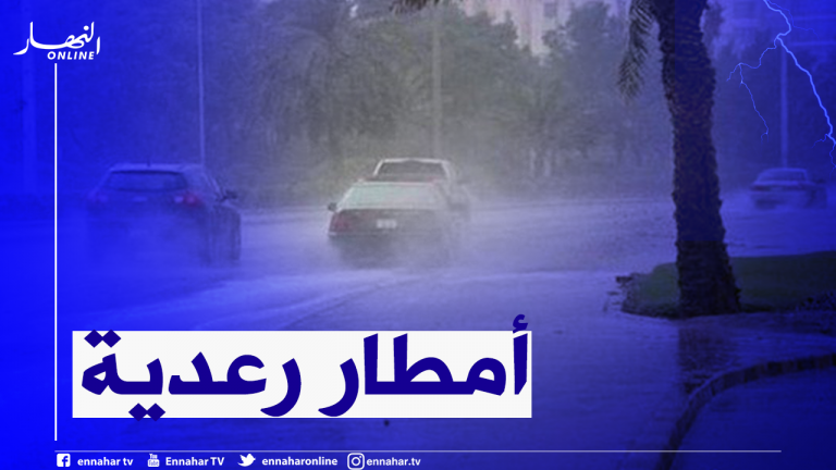 أمطار رعدية