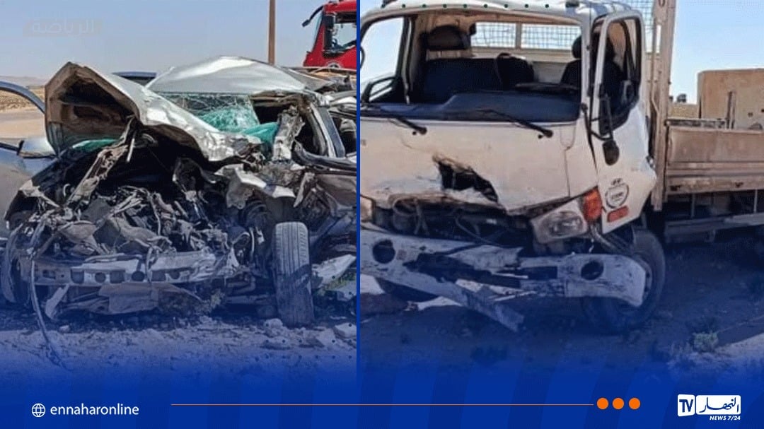 الجلفة.. قتيل وجريحان في اصطدام بين سيارة وشاحنة بسيدي لعجال