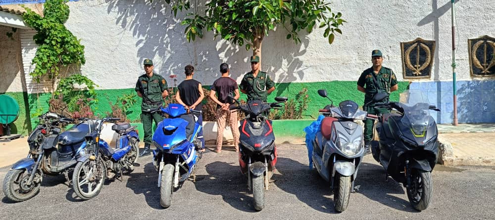 غليزان: توقيف شخصين واسترجاع 6 دراجات نارية مسروقة ببن داود