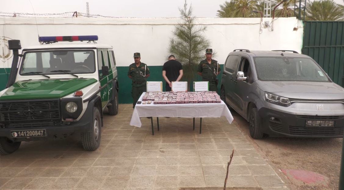 درك المغير يوقف شخصا ويحجز أزيد من 29 ألف مؤثر عقلي