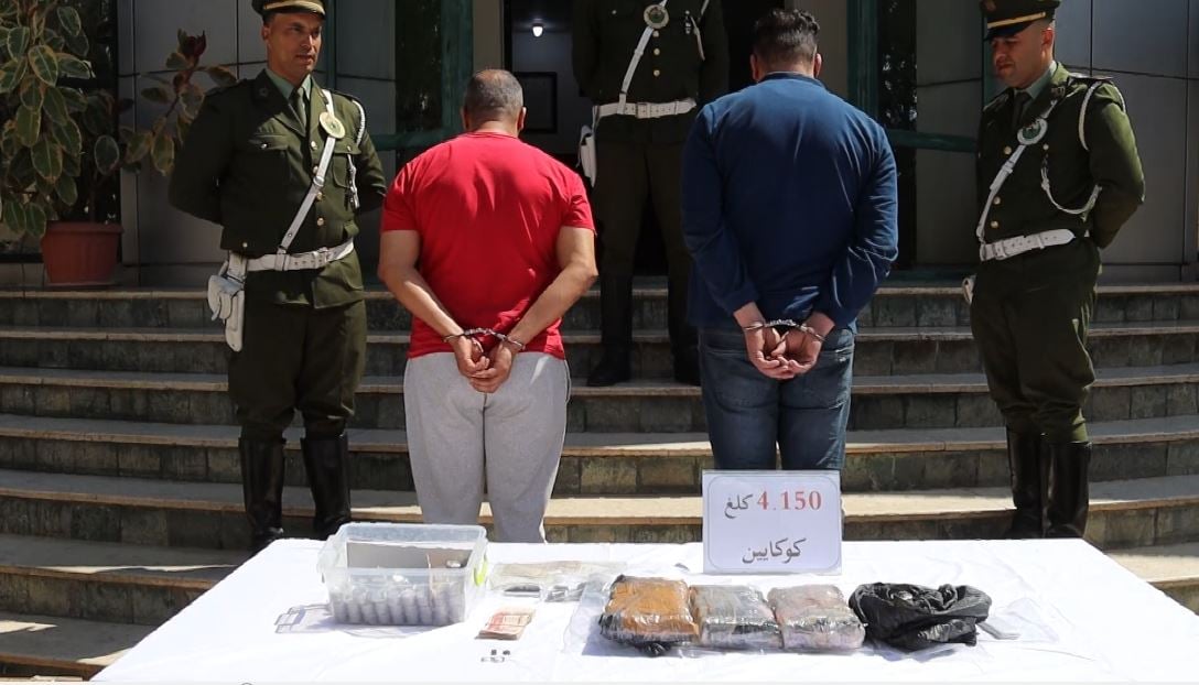 العاصمة: توقيف شخصين وحجز أزيد من 4 كلغ كوكايين