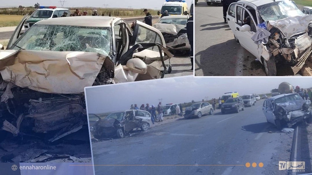 الجلفة.. 4 قتلى و4 جرحى في إصطدام بين 3 سيارات