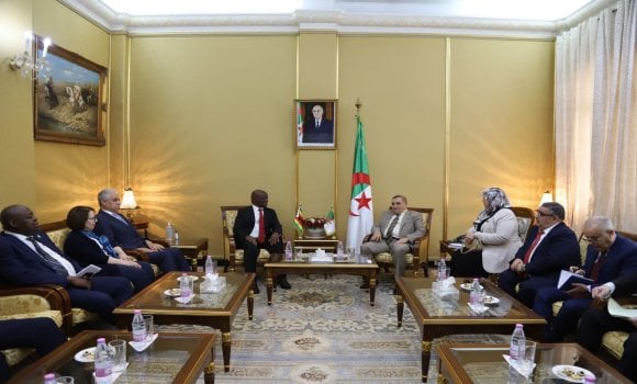 الجزائر وزيمبابوي يبحثان تعزيز التعاون القانوني والقضائي