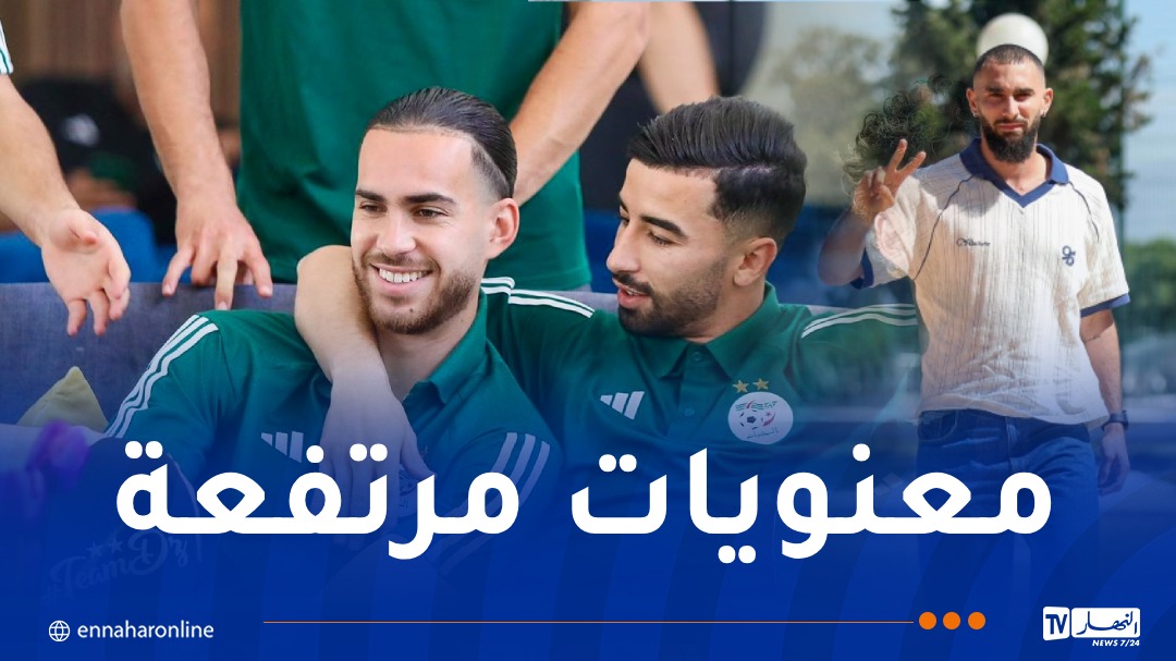 بالصور.. لاعبو الخضر يصلون سيدي موسى استعدادا لمواجهتي رواندا والسويد