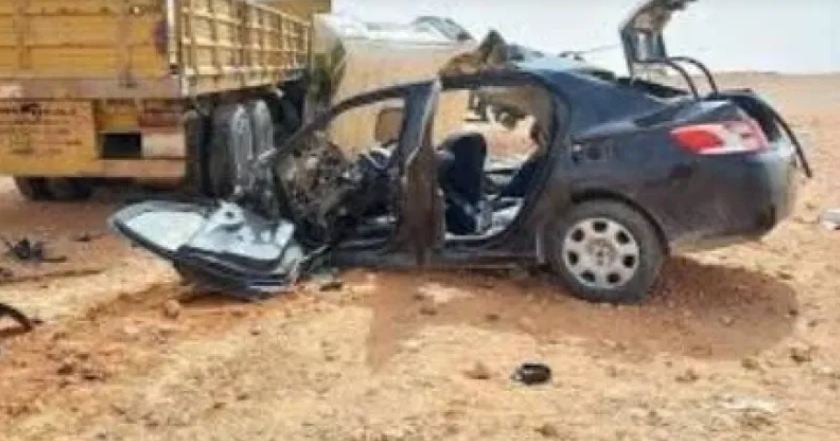 تندوف.. 3 قتلى في اصطدام بين سيارة وشاحنة بوادي الجز