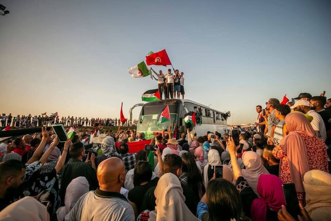 قافلة الصمود لكسر حصار غزة تصل إلى ليبيا