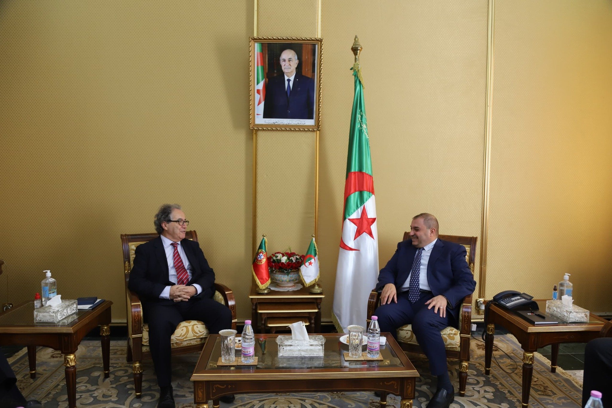 وزير العدل يستقبل رئيس المحكمة الدستورية البرتغالية