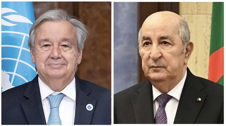 حمله نقل تحياته الحارة الودية لرئيس الجمهورية..العرباوي يلتقي الأمين العام للأمم المتحدة