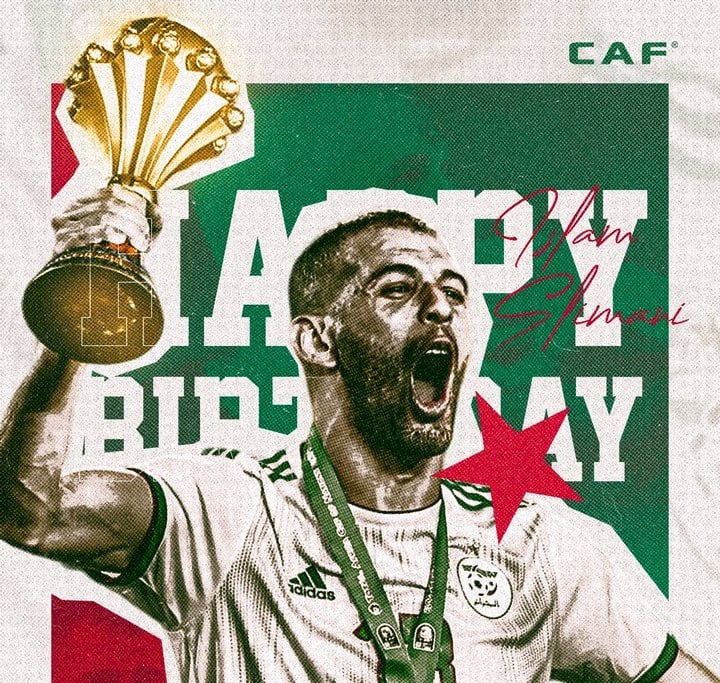 “الكاف” يهنئ الهداف التاريخي للمنتخب الوطني إسلام سليماني