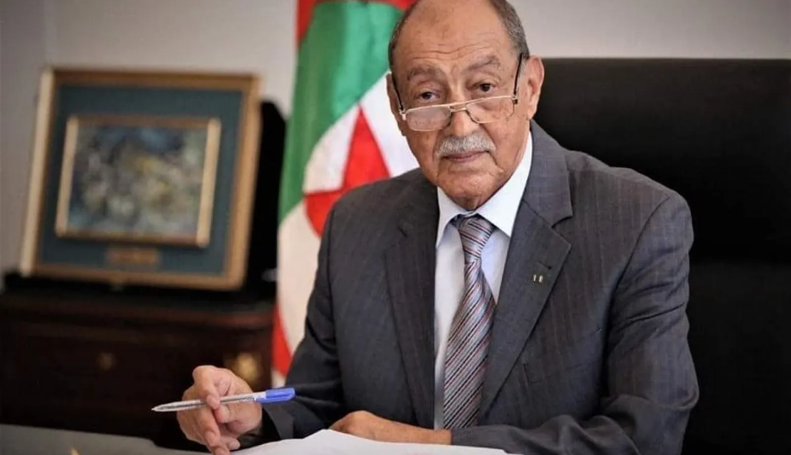 الرئيس تبون يستقبل رئيس المحكمة الدستورية بطلب منه
