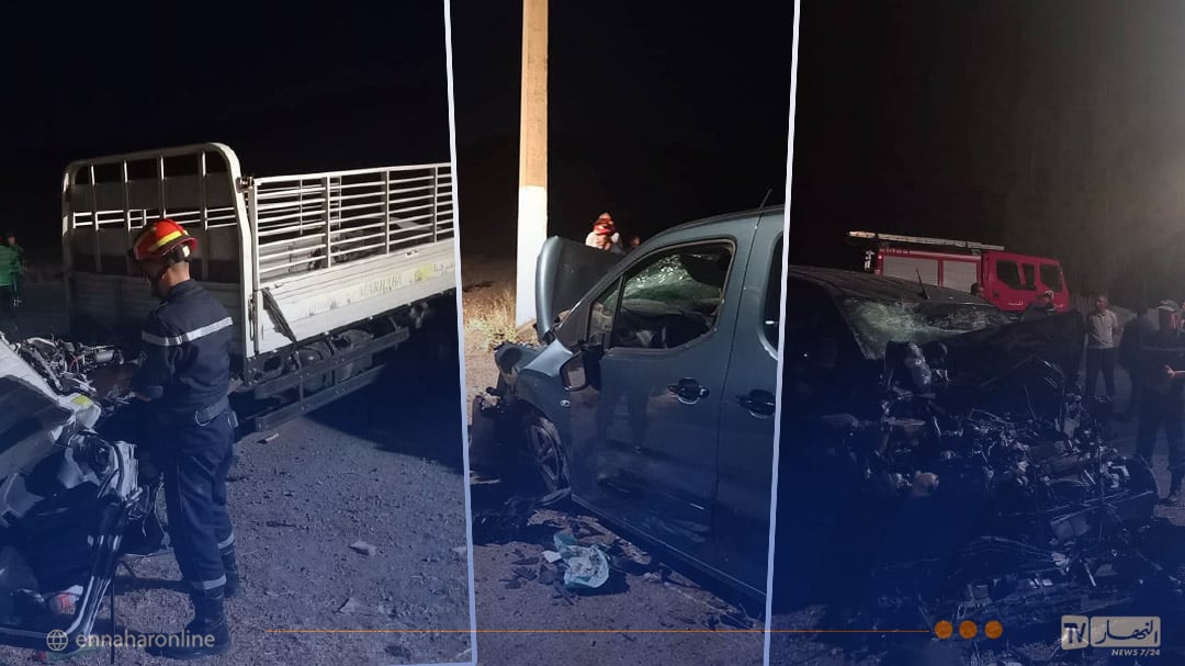 المدية.. 7 جرحى في اصطدام بين سيارة وشاحنة بالبرواقية