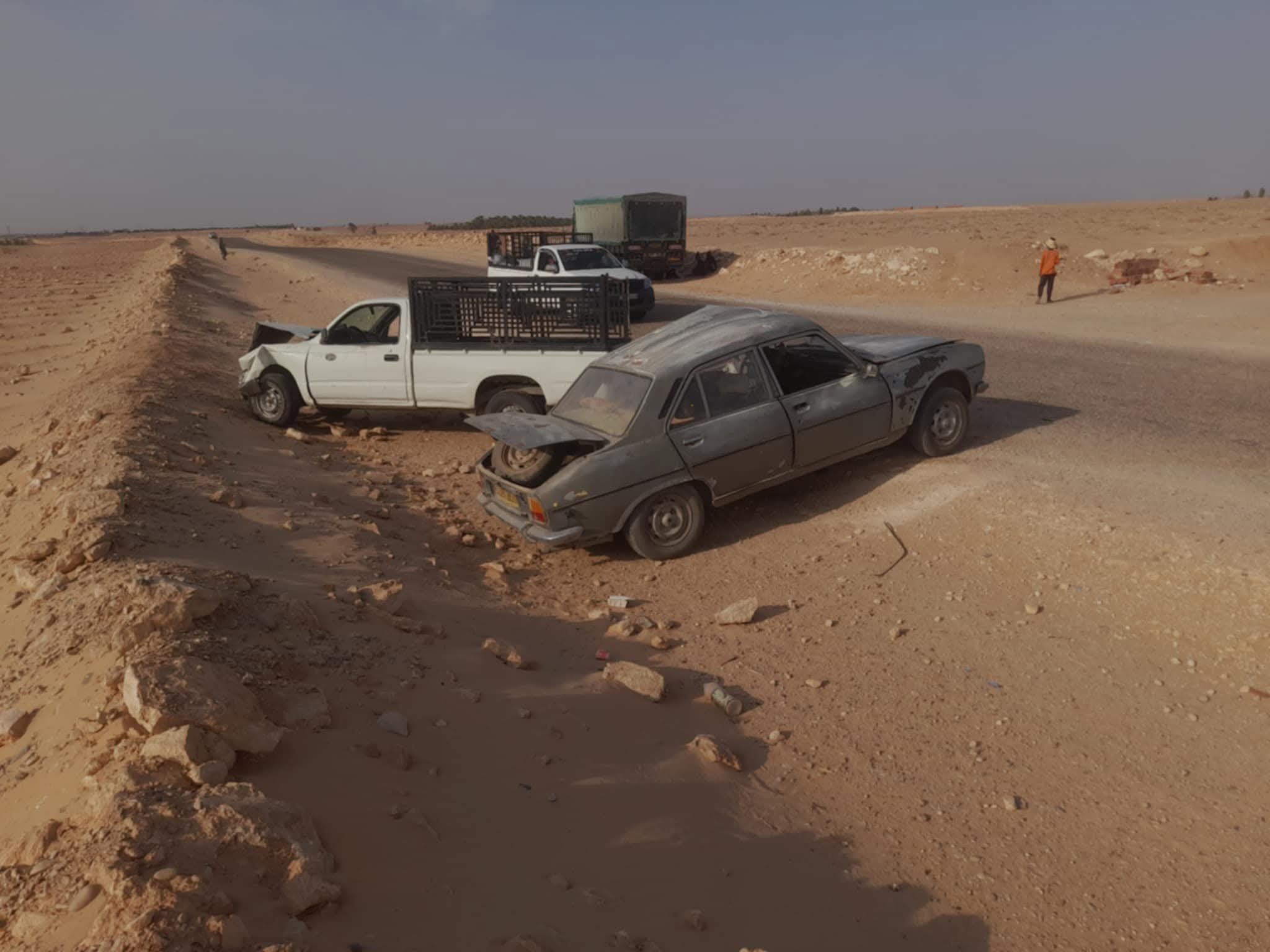بسكرة.. 8 جرحى في اصطدام بين سيارتين بـ أوماش