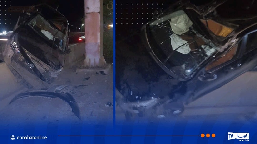 برج بوعريريج .. 4 جرحى في انقلاب سيارة بمحطة حمام البيبان
