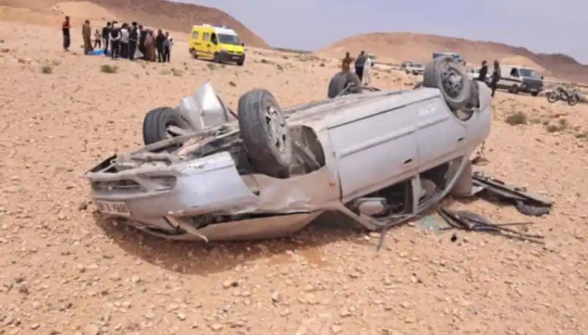 الجلفة.. قتيل و4 جرحى في انحراف وانقلاب سيارة بمسعد