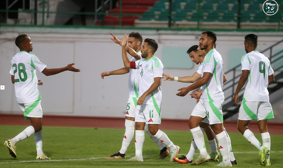 التعادل الايجابي يحسم الشوط الأول من مباراة محليي الخضر وجنوب افريقيا