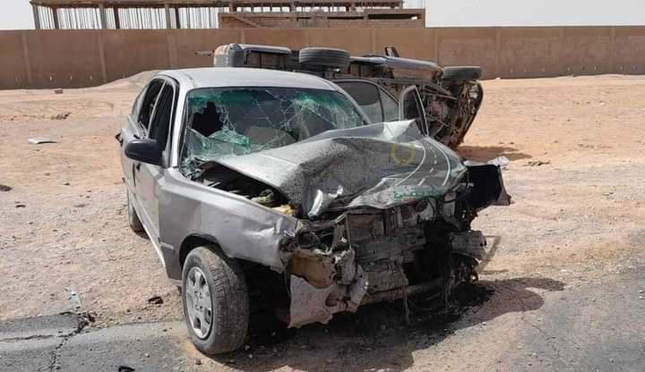 ان صالح.. قتيل و4 جرحى في اصطدام بين سيارتين