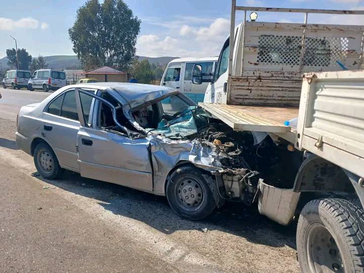 ميلة.. وفاة شخص في حادث اصطدام بين سيارة وشاحنة بشلغوم العيد