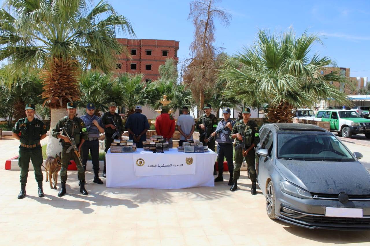 بشار.. توقيف 3 أشخاص وحجز أزيد من 69 كلغ كوكايين