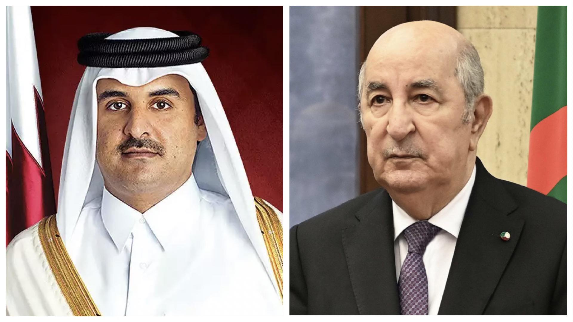 في مكالمة هاتفية.. الرئيس تبون يشكر أمير قطر على دعم فلسطين ويتفقان على لقاء قريب