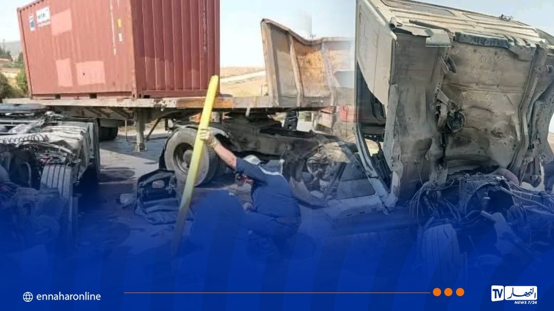 قسنطينة .. 5 جرحى في اصطدام بين شاحنتين ذات مقطورة وسيارتين