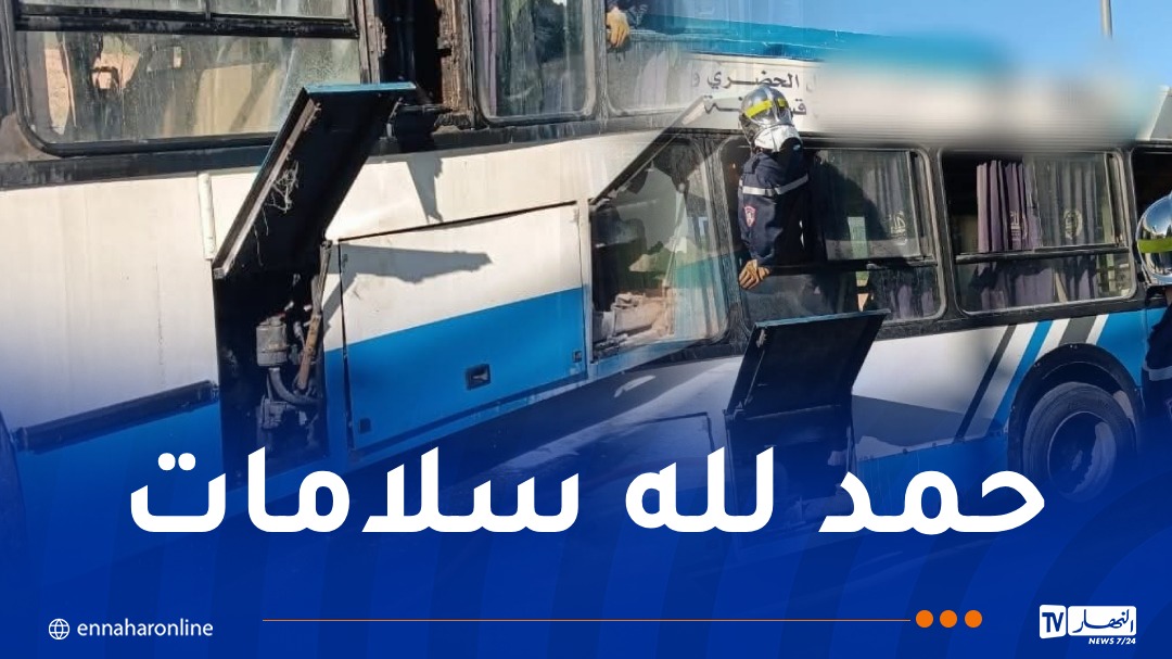 كانت تقل 60 راكبا.. اشتعال محرك حافلة بقسنطينة دون إصابات