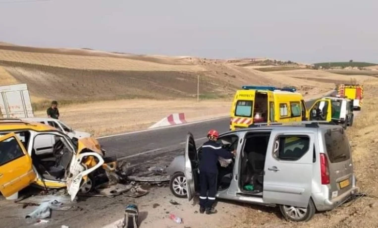 مستغانم.. 7 جرحى في اصطدام بين سيارتين بعشعاشة 