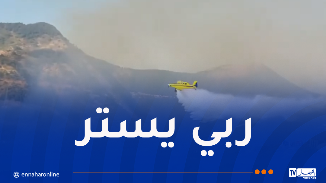 إندلاع حريق غابة بمنطقة برج الطهر في جيجل