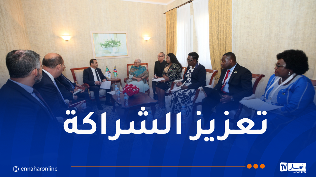 وزير الطاقة يتحادث مع نائبة رئيسة جمهورية ناميبيا