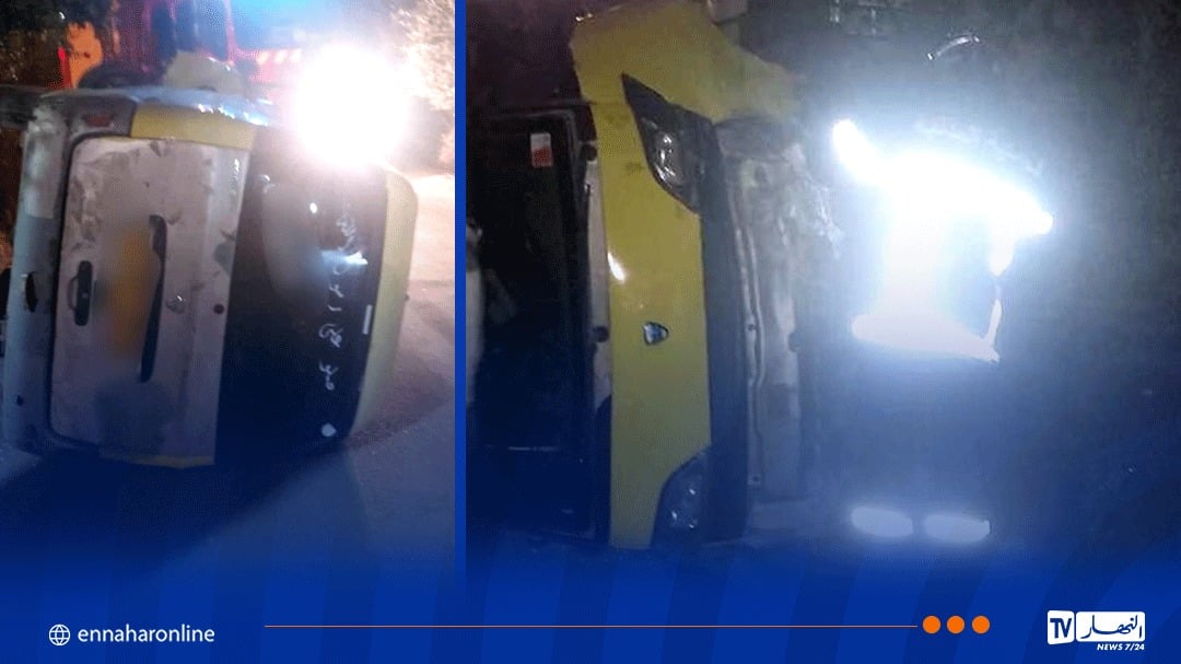 جيجل.. 7 مصابين في انحراف وانقلاب هاربين بالطاهير