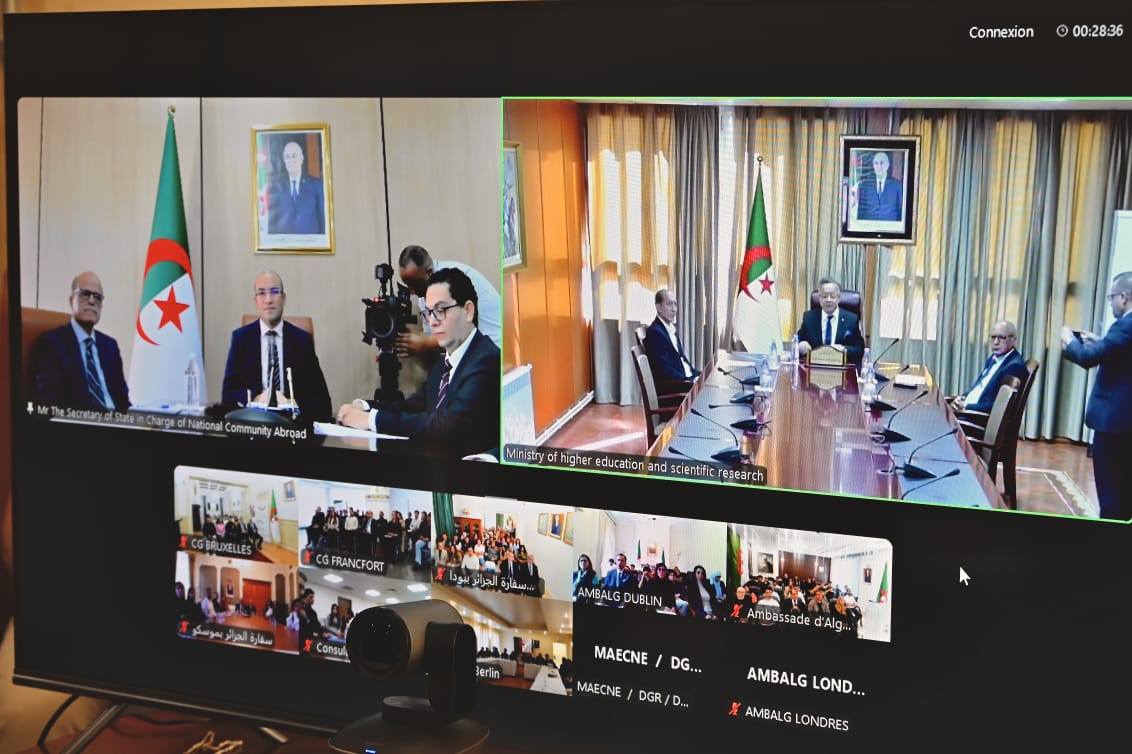 شايب وبداري ينشطاء لقاءً افتراضيا مع طلبة الجالية في شمال أوروبا