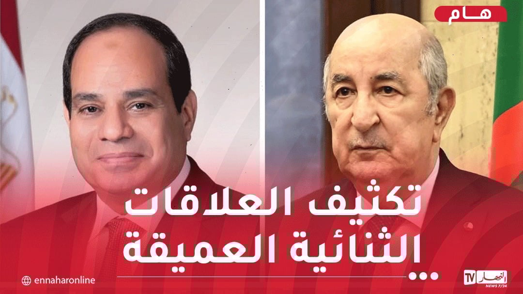 رئيس الجمهورية يتلقى اتصالا من نظيره المصري.. هذا مادار بينهما