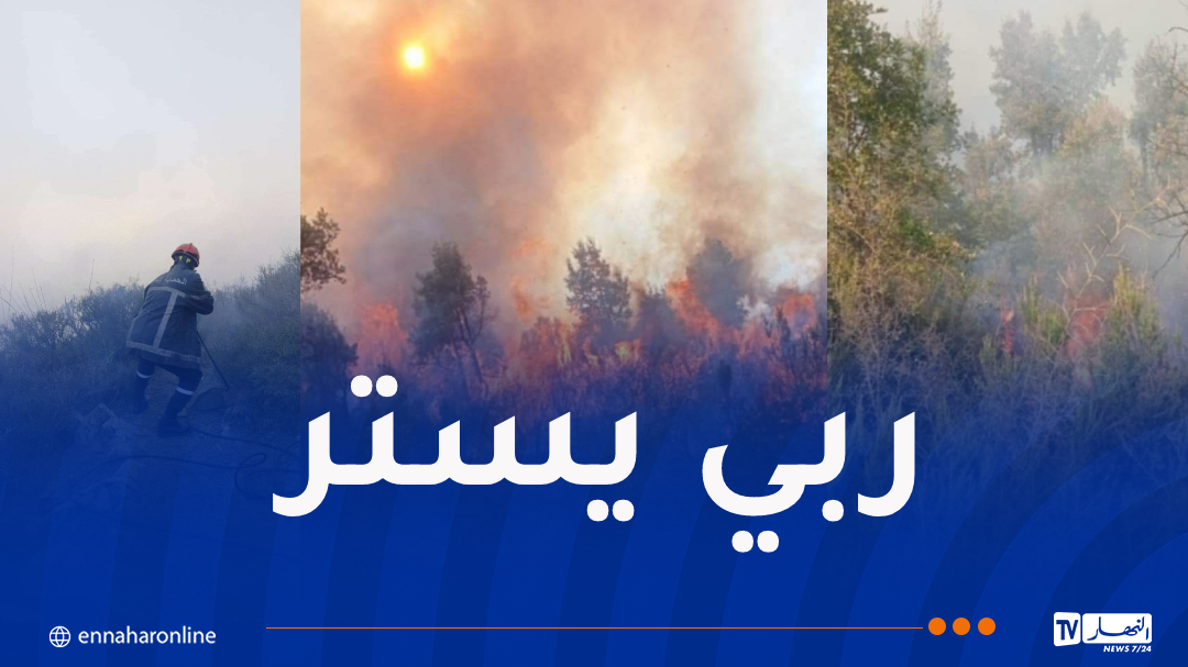 اندلاع حريق كبير في ولاية جيجل