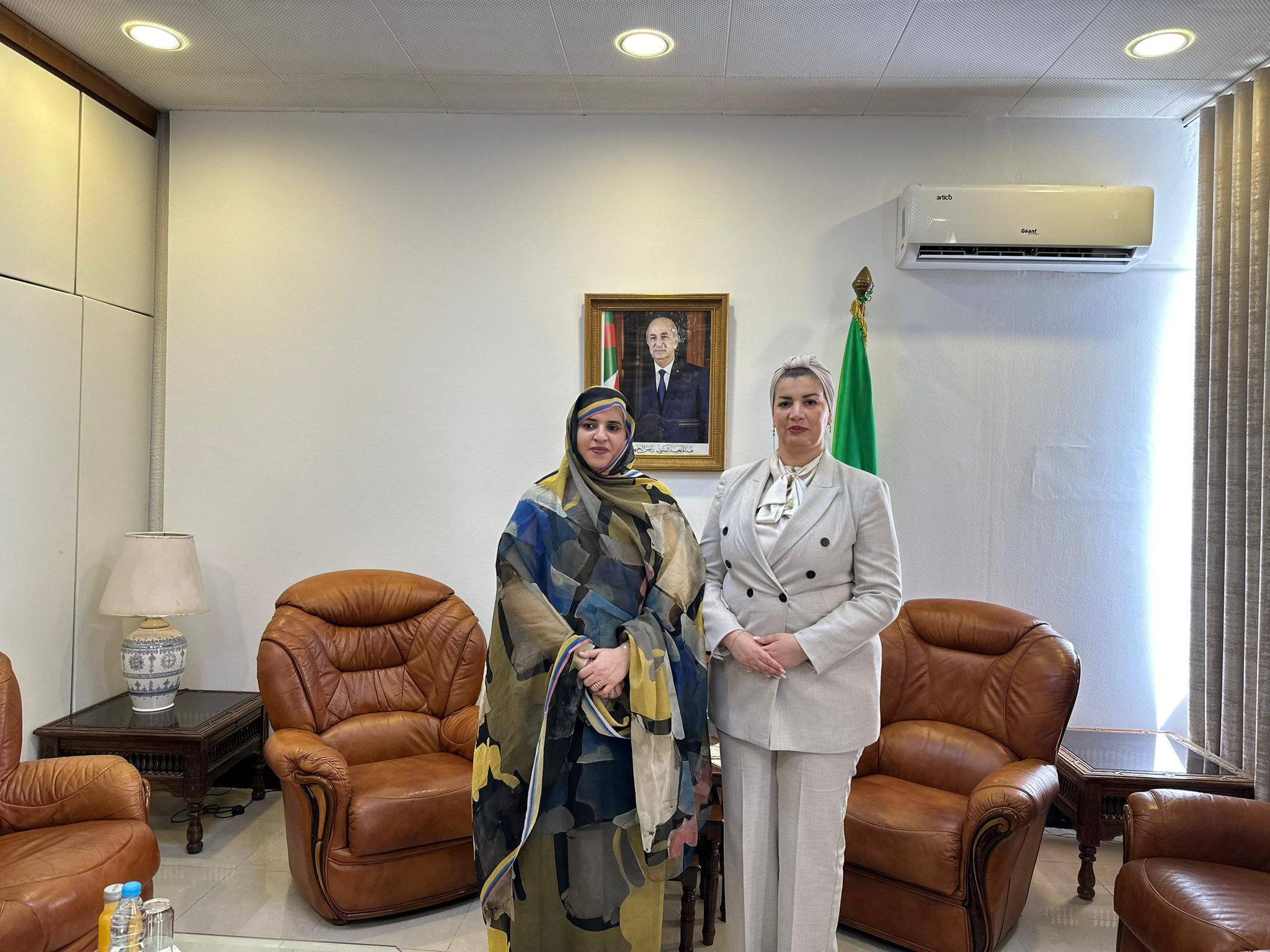 مولوجي تستقبل وزيرة التنمية الاجتماعية للجمهورية الإسلامية الموريتانية