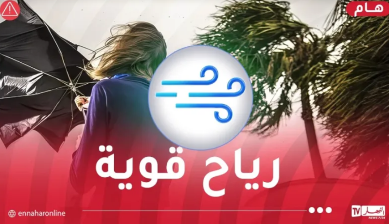 رياح هوجاء تتعدى 80 كلم/سا في هذه المناطق – النهار أونلاين