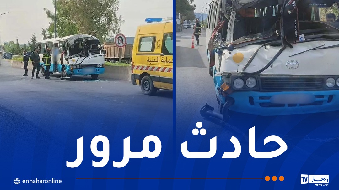 إصابة 8 أشخاص إثر انحراف حافلة بأولاد جلال