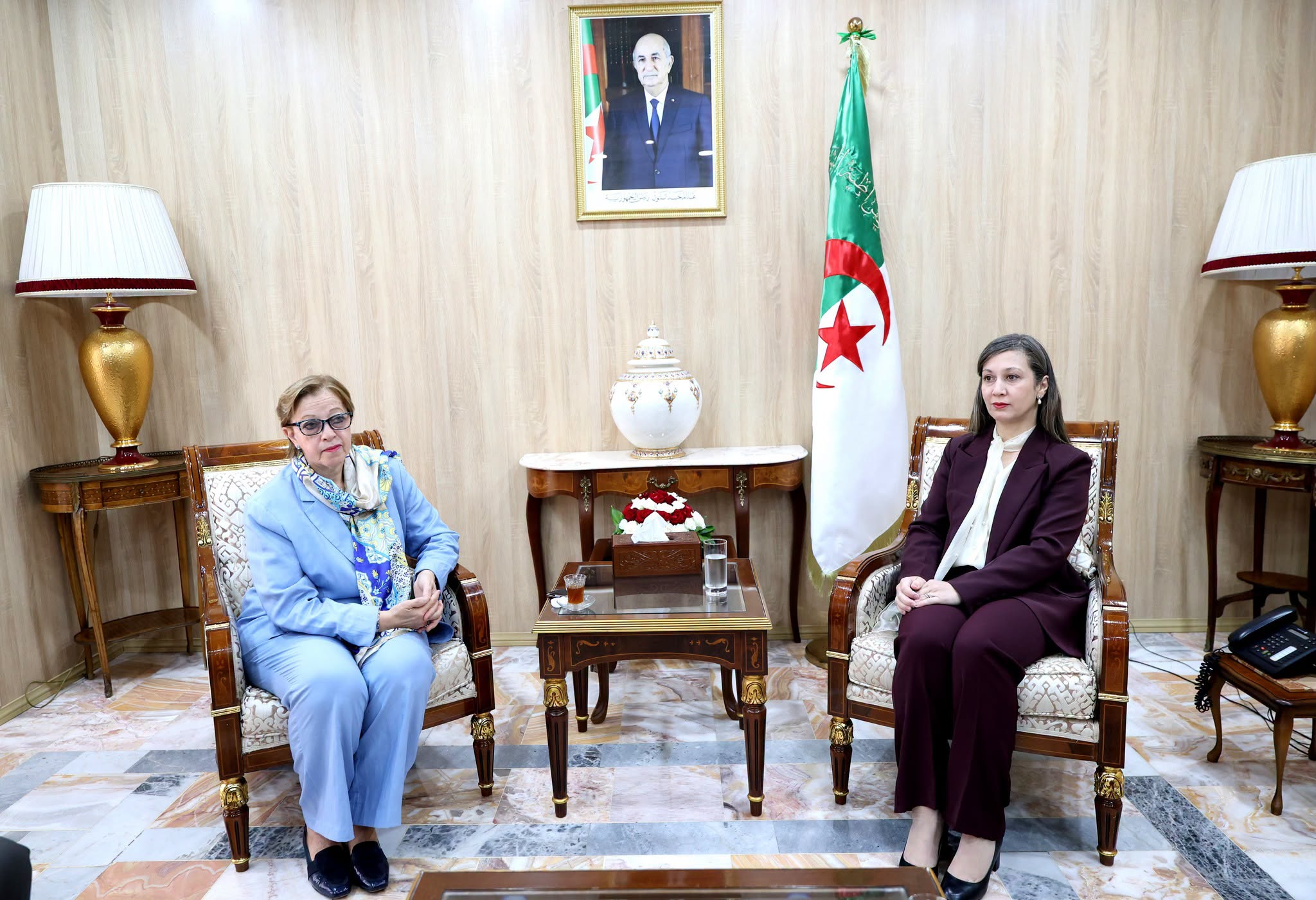 بوفدش تستقبل رئيسة المجلس الوطني لحقوق الانسان