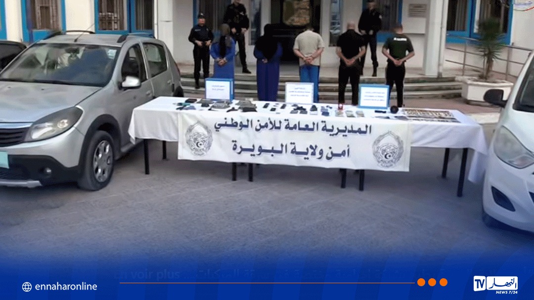 من بينهم إمرأتان.. الإطاحة بشبكة لسرقة المركبات في البويرة